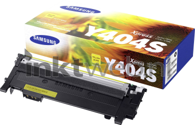 Samsung CLT-Y404S geel Combined box and product