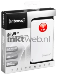 Intenso 2.5 HDD DRIVE 1TB USB 2.0 draagbaar wit Combined box and product