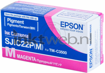 Epson SJIC22PM magenta Front box