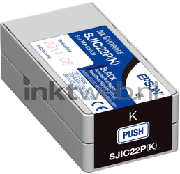 Epson SJIC22PBK zwart Front box