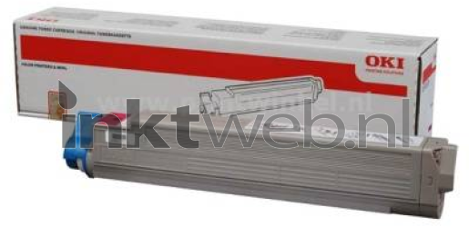 Oki C931 Toner geel Combined box and product