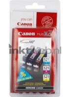 Canon CLI-521 Multipack (Opruiming 3 x 1-pack los) kleur