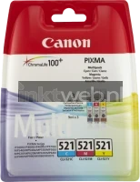 Canon CLI-521 Multipack (Opruiming 3 x 1-pack los) kleur