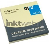 infoNotes Sticky Notes 75x75mm geel