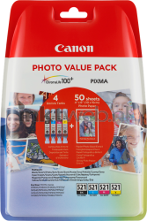Canon CLI-521 Photo Multipack zwart en kleur Product only