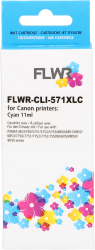 FLWR Canon CLI-571XL cyaan