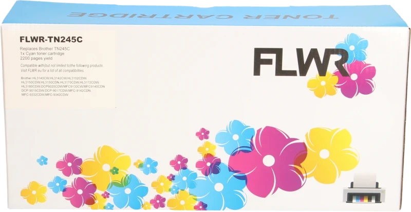FLWR Brother TN-242 cyaan (Huismerk (compatible))