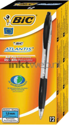 BIC Balpen Atlantis Classic 12-pack zwart Front box