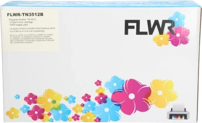 FLWR Brother TN-3512 zwart Front box