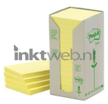 3M Post-it 76x76mm recycled 16-pack geel