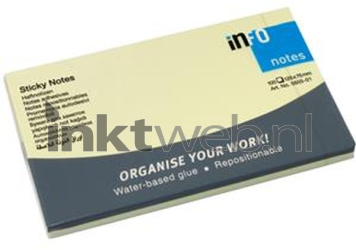 infoNotes Sticky Notes 125x75mm geel Product only