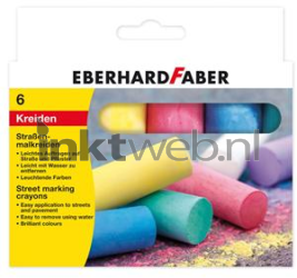 Eberhard Faber stoepkrijt 6 kleuren kleur EF-526506