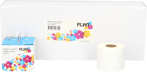 FLWR Dymo  99014 12-Pack 54 mm x 101 mm  wit Combined box and product