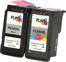 FLWR Canon PG-545XL / CL-546XL Multipack zwart en kleur Product only