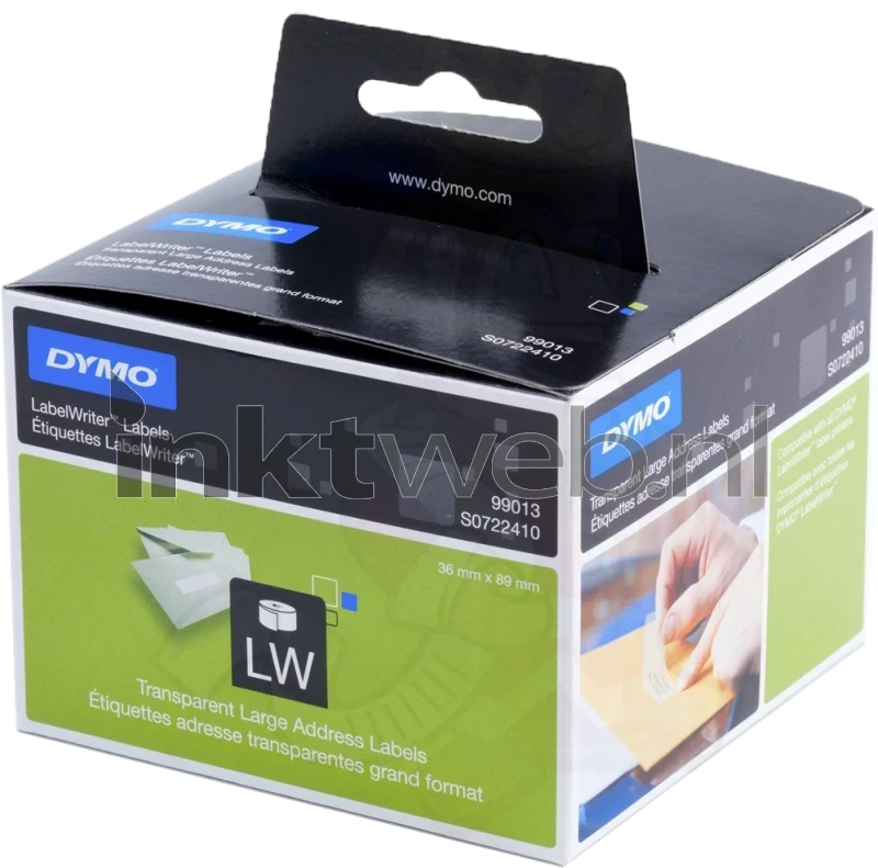 Dymo 99013 89 mm x 36 mm transparant