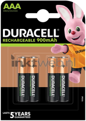 Duracell AAA Rechargeable, 900 mAh 4 stuks Combined box and product