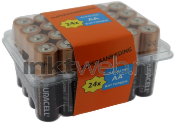 Duracell AA Alkaline MN1500 LR6 Box 24 stuks Product only