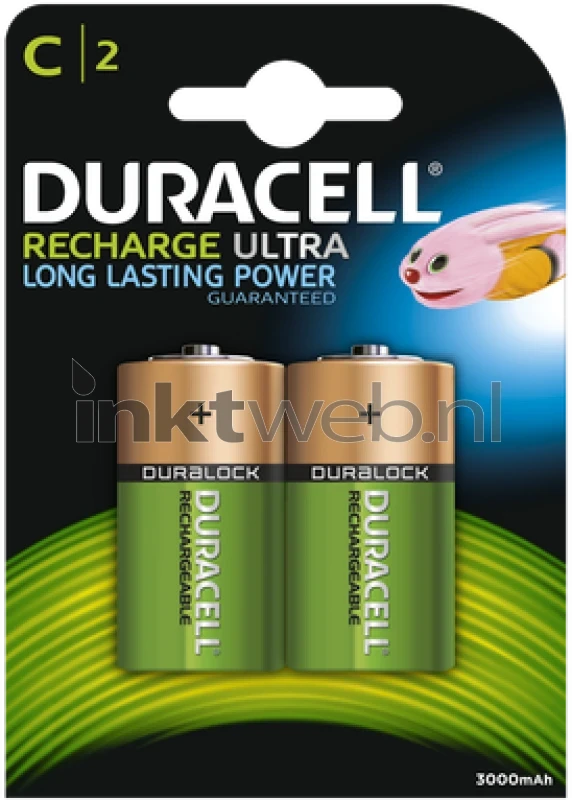 Duracell C HR14 Rechargeable 2 stuks, 3000 mAh (Origineel)