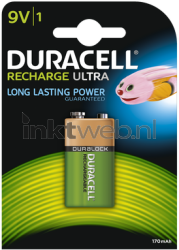 Duracell 9V Rechargeable, 170 mAh
