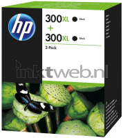 HP 300XL 2-pack (Opruiming 2 x 1-pack los) zwart