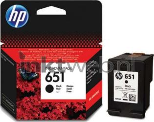 HP 651 zwart Combined box and product