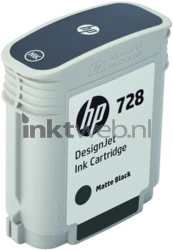 HP 728 mat zwart Product only