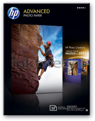 HP  Advanced fotopapier Glans | 13x18 | 250 gr/m² 25 stuks Q8696A