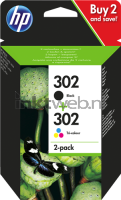 HP 302 Multipack (Opruiming 2 x 1-pack los)