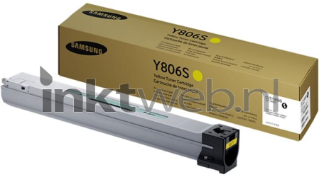 Samsung CLT-Y806S geel Combined box and product