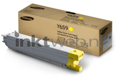 Samsung CLT-Y659S geel Combined box and product