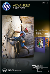 HP  Advanced Fotopapier Glans | 10x15 | 250 gr/m² 60 stuks Front box
