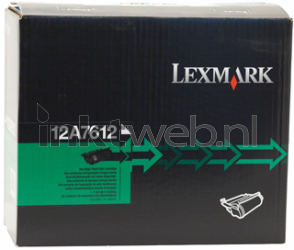 Lexmark 12A7612 zwart Front box