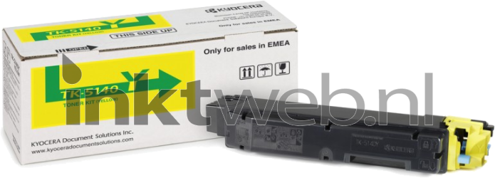 Kyocera Mita TK-5140Y geel Combined box and product