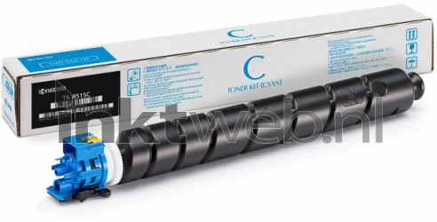Kyocera Mita TK-8515C cyaan Combined box and product
