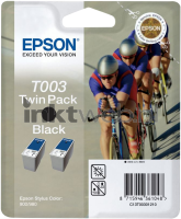 Epson T003 Double Pack (Zonder verpakking) zwart