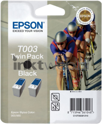 Epson T003 Double Pack zwart Front box