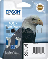 Epson T007 duopack (Transport schade) zwart
