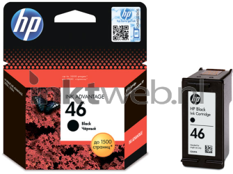 HP 46 zwart Combined box and product