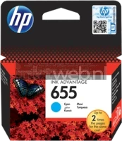 HP 655 (Opruiming mar-2020) cyaan