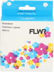 FLWR Dymo  99010 260 labels per rol 28 mm x 89 mm  wit