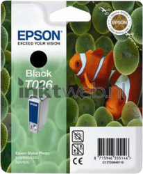 Epson T026 zwart Front box