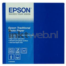 Epson  C13S045050 Traditional Photo Paper  | A4 | 330 gr/m² 25 vellen Front box