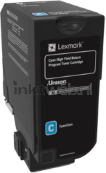 Lexmark 74C2HC0 cyaan Product only
