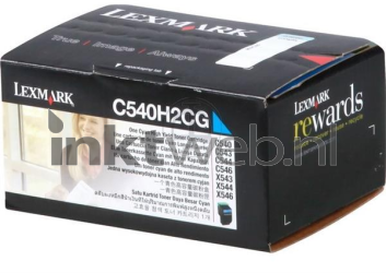 Lexmark C792 HC cyaan Front box