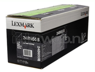 Lexmark 24B6558 zwart Front box