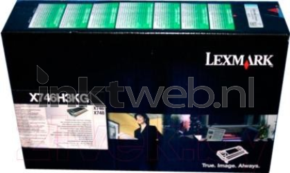 Lexmark X746H3KG zwart Front box