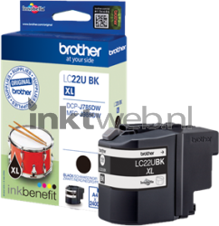 Brother LC-22U XL zwart Combined box and product
