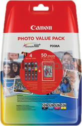 Canon CLI-526 4-pack zwart en kleur Front box