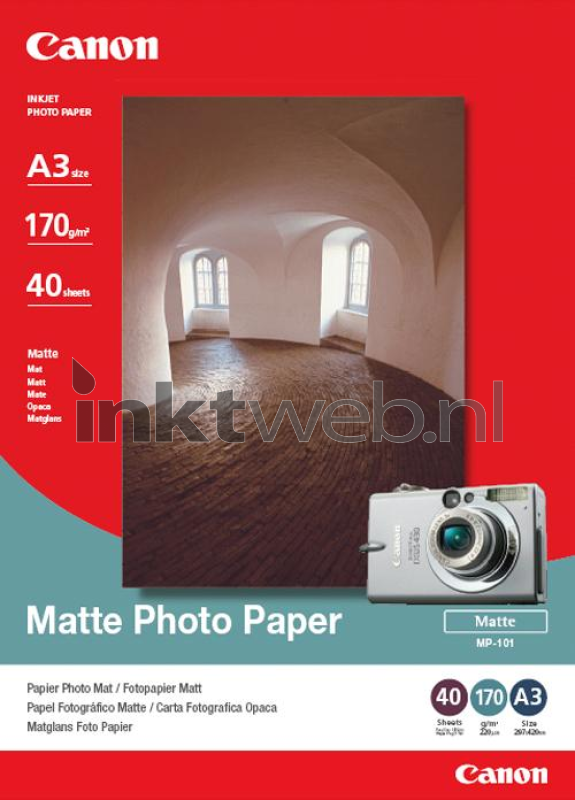 Canon Fotopapier Mat A3 | 170 40 stuks