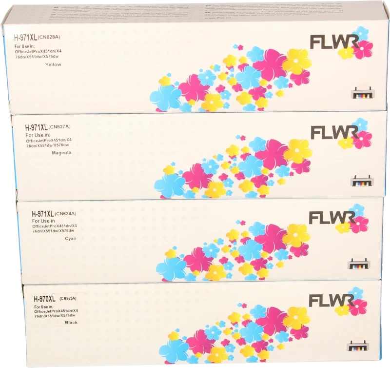 FLWR HP 970 / 971XL Multipack zwart en kleur